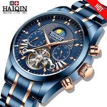 HAIQIN Men's Watches Top brand luxury men watch Blue mechanical wristwatch men waterproof montre homme automatique tourbillon 2024 - buy cheap