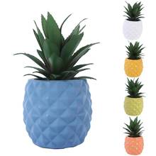 1pc Artificial Plants Pineapple Bonsai Small Tree Pot Plants Fake Flowers Potted Ornament For Home Decoration Hotel Garden Decor 2024 - buy cheap