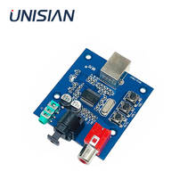 UNISIAN PCM2706 HIFI USB Sound Card PC-USB Signal Input Coaxial optical fiber Sound Card DAC decoder Compatible Windows Android 2024 - buy cheap