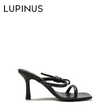 LUPINUS-Sandalias cuadradas sexys con punta cuadrada para mujer, zapatos de gladiador con correa fina a la moda, tacón alto, 2020 2024 - compra barato