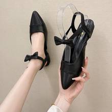 Butterfly Knot Flat Sandals Women Pu Leather Slip on Ladies Party Shoe Luxury Brand Woman Shoes 2024 - buy cheap