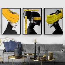 Pintura en lienzo para dormitorio y sala de estar, póster de pared de chica abstracta, impresión artística, pintura nórdica moderna en blanco y negro 2024 - compra barato