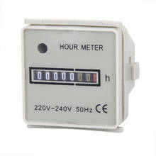 Hour Meter AC 220-240V 99999.9 Hours Reading 50HZ - Square Digital Gauge Quartz 2024 - buy cheap