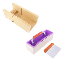 4x caixa de madeira silicone sabão faz molde de corte de sabão 2024 - compre barato