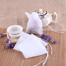 Bolsitas de té perfumadas vacías, papel de filtro con sello de cuerda, telas no tejidas, suministros de cocina, 100 unids/lote 2024 - compra barato