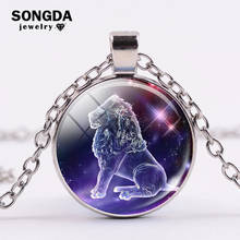 SONGDA 12 Constellation Necklace Gemini Taurus Libra Scorpio Zodiac Sign Galaxy Pendant Necklace Women Men Jewelry Birthday Gift 2024 - buy cheap