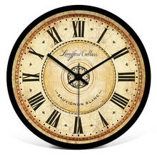 Настенные часы в скандинавском стиле, винтажное украшение для гостиной, бесшумные кварцевые часы с металлической рамкой, креативные модные большие подарочные 2024 - купить недорого