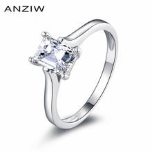 ANZIW Women 925 Sterling Silver Ring SONA Stone Wedding Bridal Ring Wedding Brand Bijouterie anillos de plata 925 de ley mujer 2024 - buy cheap
