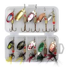 10pcs/lot metal lures fishing spoon baits spinner lure 3g-7g fishing wobbler spinnerbait isca artificial free with box tackle 2024 - buy cheap