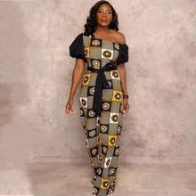 Fashion Ladies New Year African Clothes Ankara Style Robe Africaine Dashiki Jumpsuit Ethnic Sexy Dress For Women Africa Clothing 2024 - buy cheap