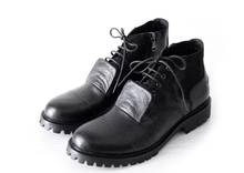 New winter black classics  men ankle boots men shoes lace up zipper fashion men's boots Worker Boots 2024 - buy cheap