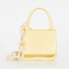 Акриловая цепочка, женская сумка-тоут с узором «крокодиловая кожа», модная новая сумка-мессенджер на плечо, качественная сумка из искусственной кожи, женская сумка под руку 2024 - купить недорого