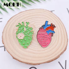 Creativity Personality Body Organ Flowers Letters Heart Enamel Pins Cartoon Brooches Alloy Badges Clothes Accessories Jewelry 2024 - buy cheap