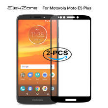 2 Pcs Full Cover Screen Protector For Motorola Moto E5 Plus Protective Tempered Glass For Motorola E5 Plus Protector Cover Film 2024 - buy cheap