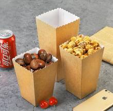 12pcs Kraft Paper Popcorn Box Candy Favor Bag Christmas Wedding Kids Birthday Baby Shower Party Decoration 2024 - buy cheap