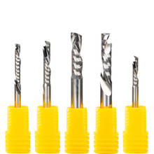 3pc Up Down Cut SHK 8MM AAA Solid Carbide CNC Router Endmill Compression Wood Tungsten End Milling Cutter Tool Bit CEL 25mm-42mm 2024 - buy cheap