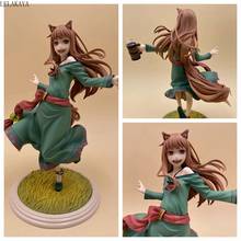 Personagens japonesas do anime spice e wolf holo 18cm, 10 ° aniversário s 1/8 escala pintada pvc figura de ação coleção, brinquedos modelo 2024 - compre barato