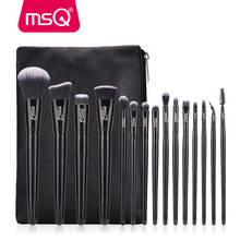 MSQ 15pcs Makeup Brushes Set pincel maquiagem Black Classical Powder Foundation Eyeshadow Make Up Brushes Synthetic Hair 2022 - buy cheap