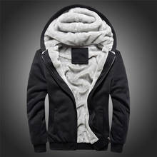 Зимняя мужская куртка, одноцветная, модная, толстая, повседневная, верхняя одежда, куртки, мужские с капюшоном, ветрозащитные парки, толстовки, размера плюс, 5XL, теплое пальто 2024 - купить недорого