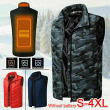 Colete de algodão com aquecimento inteligente, jaqueta quente de inverno e outono, com infravermelho, flexível, para homens e mulheres 2024 - compre barato