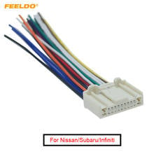 FEELDO 1Pc Car Audio Stereo Wiring Harness Adapter Plug For Nissan/Subaru/Infiniti OEM Factory Radio CD 2024 - buy cheap