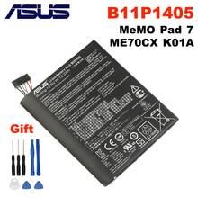 Bateria original asus b11p1405 3090mah, bateria de telefone móvel de alta capacidade para asus memo pad 7 me70cx k01a + ferramentas grátis 2024 - compre barato