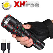 50000 lumens flashlight xhp50.2 most powerful flashlight 26650 usb torch xhp50 L2 lantern 18650 hunting lamp hand light Fishing 2024 - buy cheap