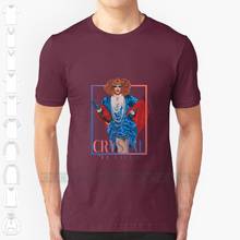 Camiseta de algodón con estampado de cristal para mujer, camisa con diseño de moda, 6xl talla grande, Brita, Rupaul, Rpdr, Rupauls, Drag Race 2024 - compra barato