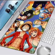 Um pirata família mouse pad gamer tapete notbook computador mousepad uma peça gaming mouse pads gamer teclado tapete do mouse manga 2024 - compre barato