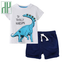 Комплект летней детской одежды HH из 2 предметов, милый детский костюм для мальчиков, одежда для мальчиков, топ, наряды, Мультяшные футболки и шорты 2024 - купить недорого