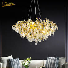Nordic Luxury Chandelier Lighting Living Room Crystal Gold LED Chandeliers Bedroom Decorative Lobby Dining Room Stair Chandelier 2024 - buy cheap
