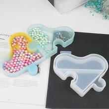 Transparent Silicone Mould Dried Flower Resin Decorative Craft DIY Love platter storage box  Mold epoxy resin molds for jewelry 2024 - buy cheap
