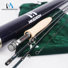 Maximumcatch vara de pesca voadora, 40t + 46t sk carbono ação rápida aaaa, cabo de cortiça com tubo de alumínio, 5/6/8wt 9ft 2024 - compre barato