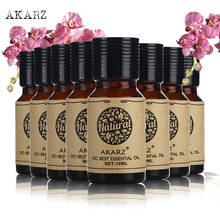 AKARZ Value Sets Skin Care Tea Tree Citronella Musk Oregano Jasmine Eucalyptus Rose Cherry Blossom Essential Oils 10ml*8 2024 - buy cheap