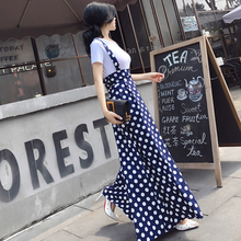 2020 New Summer Women Clothes Solid Blouse Tops + Polka Dot Long Wide Leg Pant 2 Piece Set Female Two Piece Suit Tracksuit Z122 2024 - buy cheap