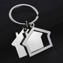 Christmas House Keychains Metal Key Chain for DIY Accessories Women Men Student Simple Jewelry Practical Key Chain Car Key RIngs 2024 - buy cheap