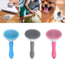 1pc Pet Self Cleaning Slicker Brush Trimmer Hair Massages Slicker Brush Pet Comb Professional Pet Product Tool for Dog and Cat 2024 - buy cheap