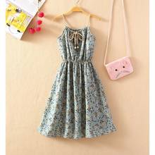 Women Spaghetti Strap Dress 2020 Summer Female Print Floral Vintage Sleeveless A-line Boho Beach Vest Casual Long Dresses 2024 - buy cheap