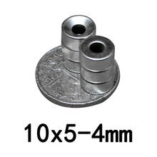 Disco magnético de neodimio Stong, imán redondo avellanado de diámetro menor, 10x5mm, 10x5mm, 50 piezas 2024 - compra barato