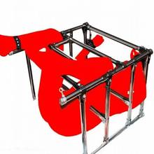 Stainless Steel Bondage Spreader Bar Torture Frame With Leather Handcuffs Ankle Cuffs Adult Games Slave BDSM Restraints Sex Toys 2024 - buy cheap