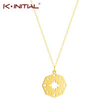 Kinitial Stainless Steel Friendship Compass Necklace Good Luck Pendant Chain Necklaces Romantic Anniversary Birthday Gift Ideas 2024 - buy cheap