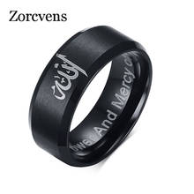 KOtik Allah Rings for Men Black Stainless Steel Fashion Jewellery anel masculino Religion Gift 2024 - buy cheap