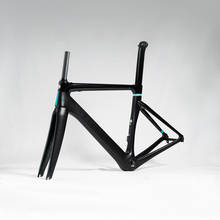 DELIHEA-Cuadro de bicicleta de carretera de fibra de carbono, 700C T800, nuevo modelo, ligero, OEM, aerodinámico 2024 - compra barato
