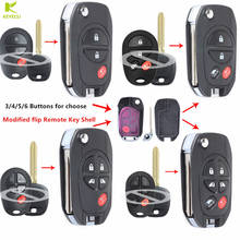 KEYECU 3/4/5/6 Buttons Modified flip Remote Key Shell for TOYOTA Highlander Sequoia Sienna Tacoma Tundra Avalon Solara GQ43VT20T 2024 - buy cheap