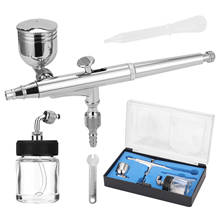 Professional Airbrush Kit T134 Airbrush Set for Model Making Art Painting with G1/8 Adapter Wrentch Dropper 2 Fluid Cups 2024 - buy cheap