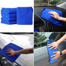 5pcs Microfibre Cleaning Blue Auto Soft Cloth Washing Cloth Towel Absorbent Wash Car Home Cleaning Microfiber Cleaning Towels 2024 - buy cheap