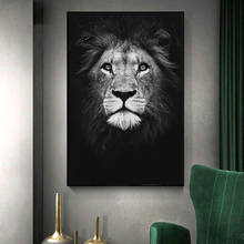 Canvas Painting Animal Wall Art Lion Elephant Deer Zebra Posters and Prints Wall Pictures for Living Room Decoration Home Decor 2024 - buy cheap