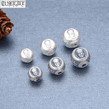 Contas de buda prata 100% 999 3d, contas de prata pura estátua sakyamuni, joias tibetanas, contas de boa sorte 2024 - compre barato
