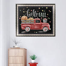 Pintura en lienzo moderna de estilo nórdico para decoración del hogar, póster Retro de calabaza, hojas de otoño, regalo de Acción de Gracias, Mural para sala de estar 2024 - compra barato