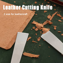 Нож для резки кожи, инструмент из нержавеющей стали с острыми ручками для работы с кожей, «сделай сам» 2024 - купить недорого